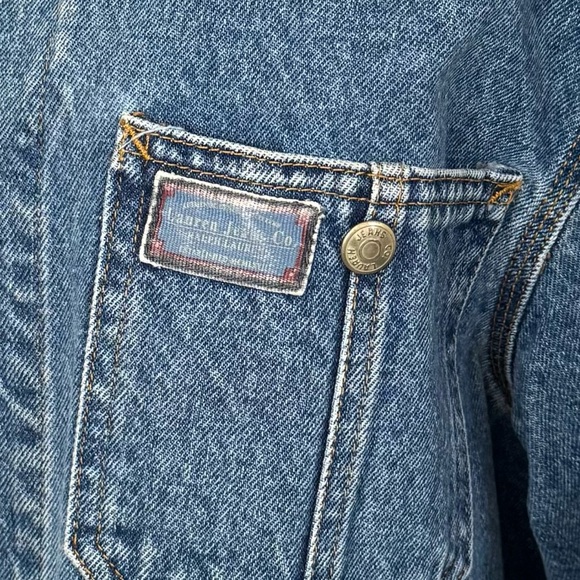 Ralph Lauren Lauren Jeans Co Women’s Denim Chore Barn Trucker Jean Jacket - Picture 4 of 9